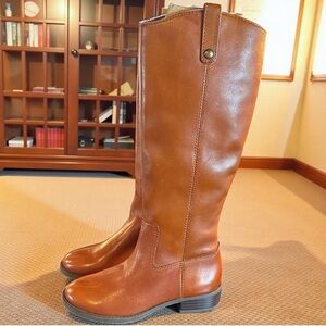 NWT INC International Concepts ‘Fawne’ Leather Riding Boots in “Cognac” Size 5